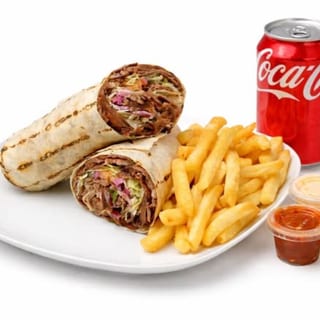 Beef and Lamb Wrap Combo with Ayran
