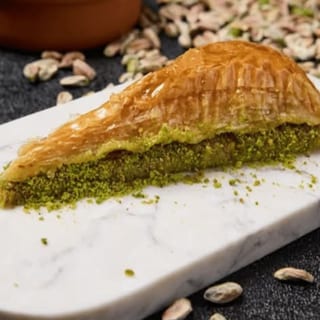 Triangle Baklava with Double Pistachio