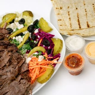 Mixed Platter with Rice