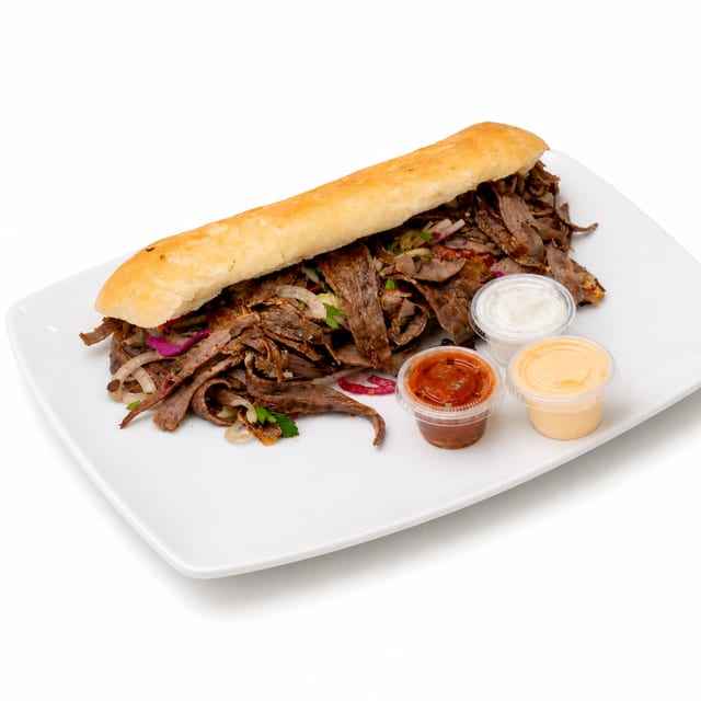 Beef and Lamb Sandwich.