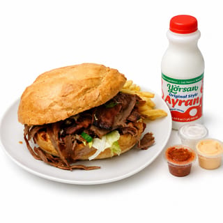 Beef and Lamb Tombik Combo with Ayran