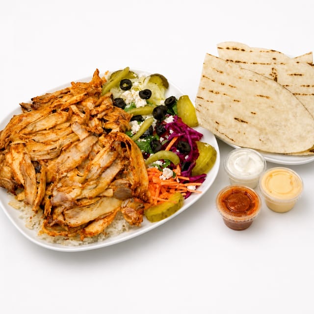 Chicken Platter with Rice.