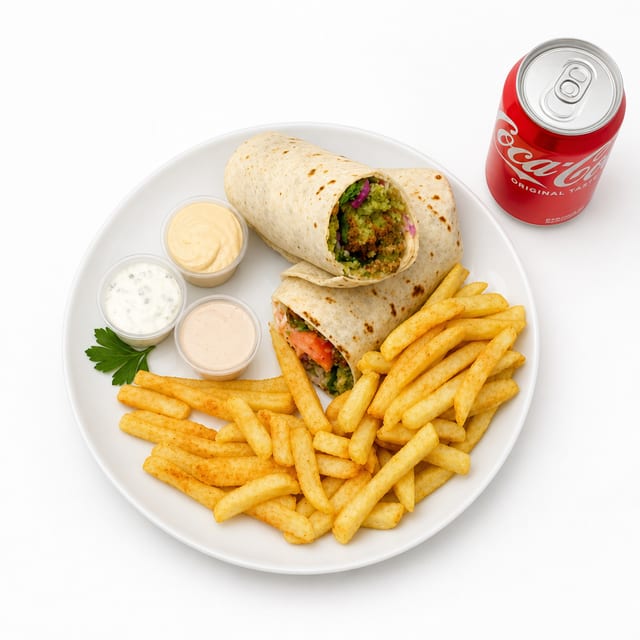 Falafel Wrap Combo.