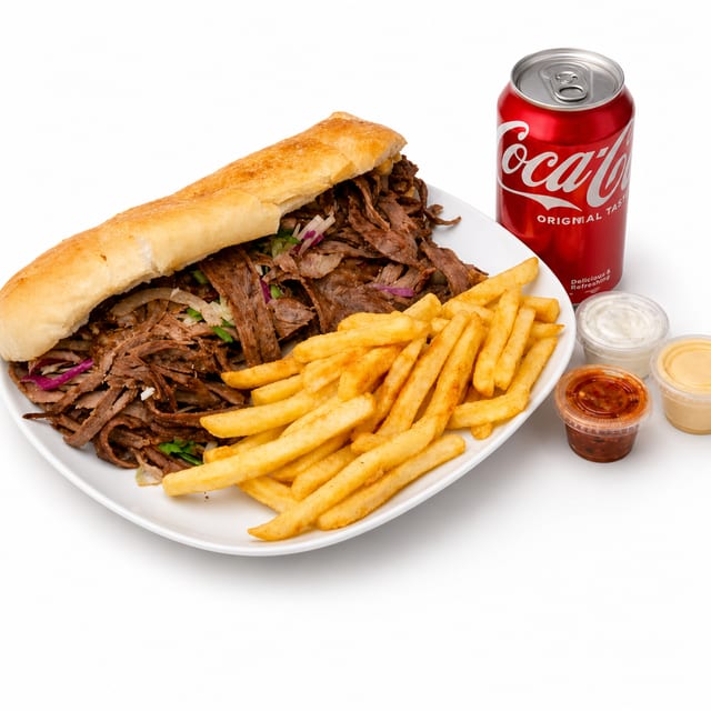 Beef and Lamb Sandwich Combo.