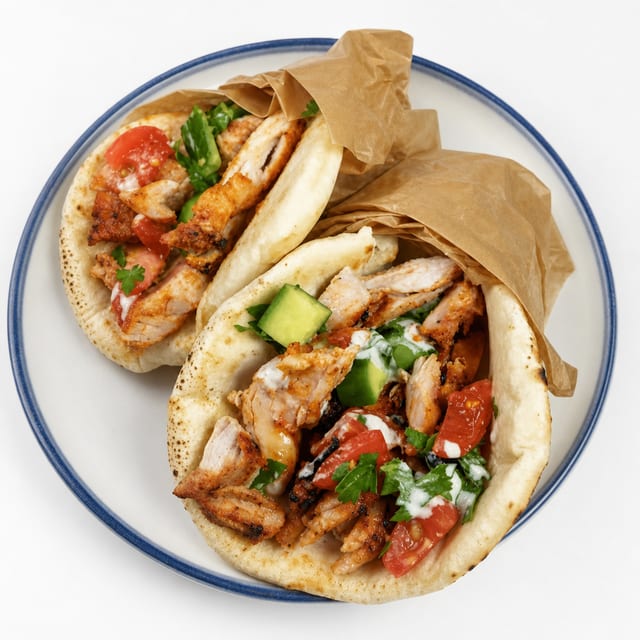 Mixed Pita Combo with Ayran.