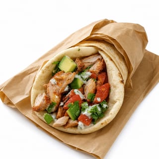 Chicken Pita Combo with Ayran