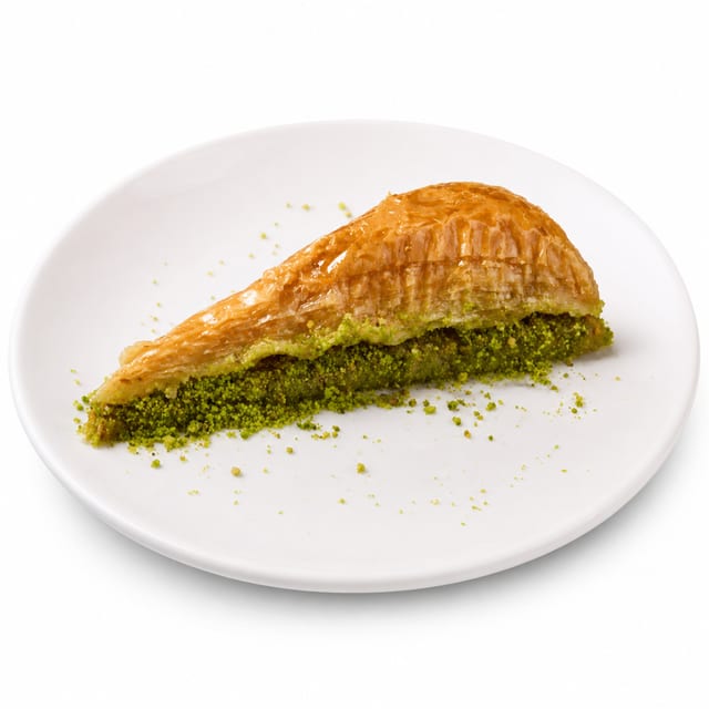 Triangle Baklava with Double Pistachio.