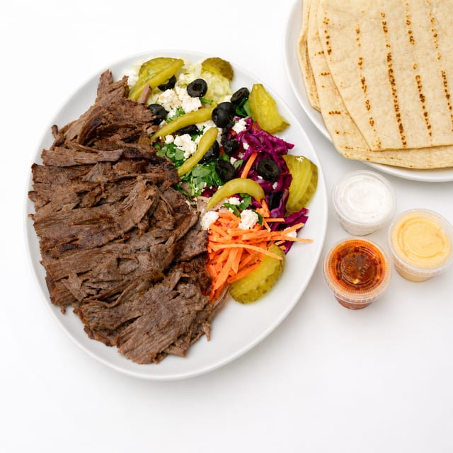 Mixed Platter with Rice.